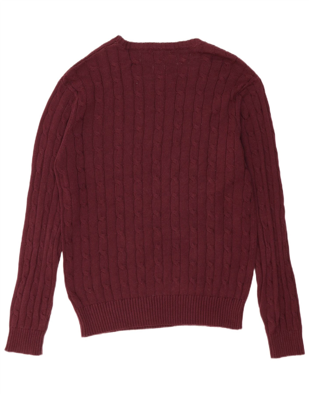French Connection Herre Crew Neck Jumper Sweater Medium Bourgogne bomuld