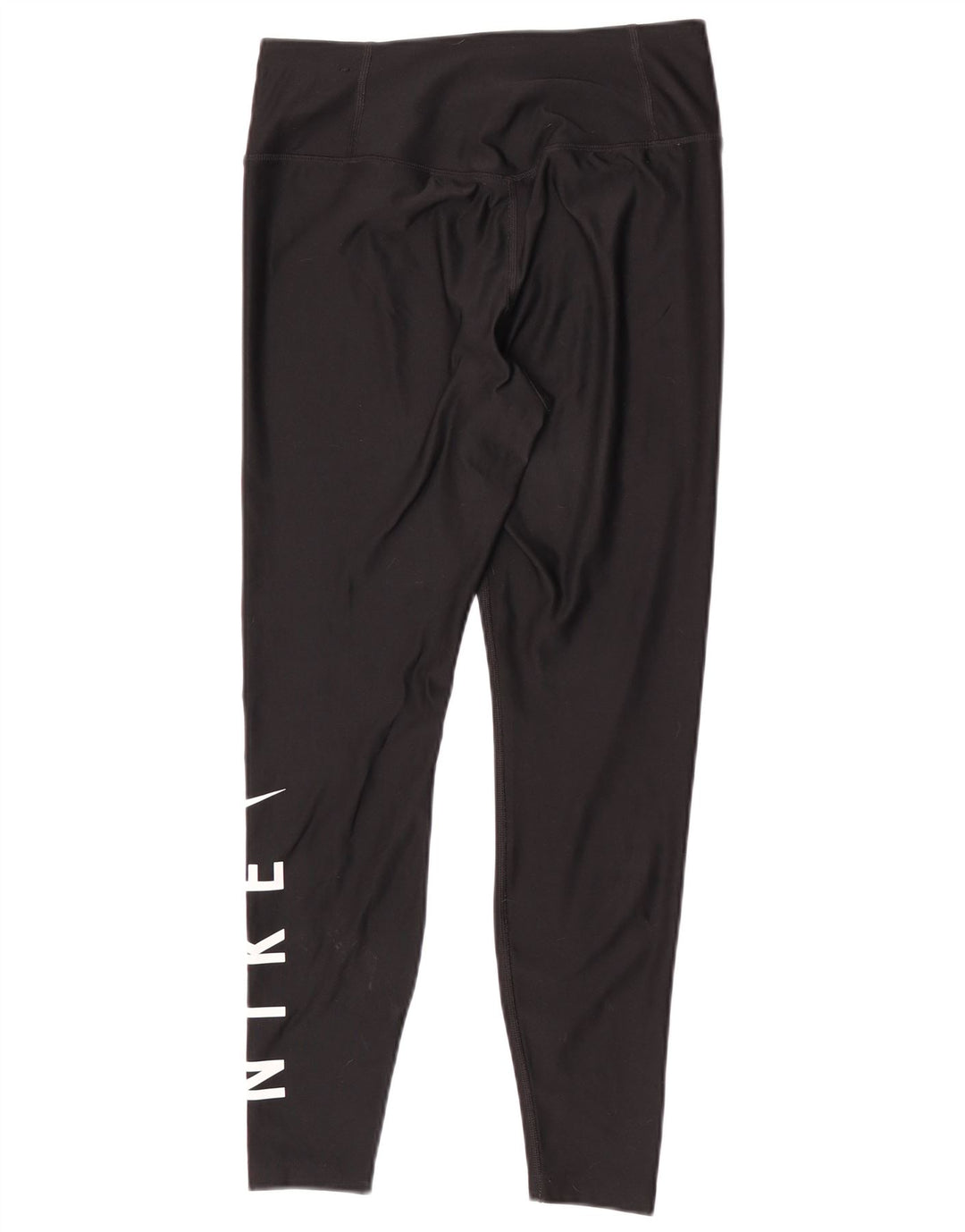 Nike Dame Dri Fit Grafiske Leggings UK 14 Medium Sort Polyester