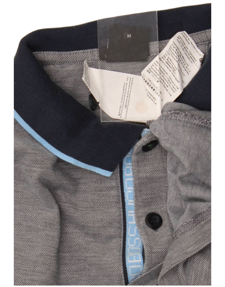 Hugo Boss Poloshirt til mænd mellemgrå Colourblock Bomuld