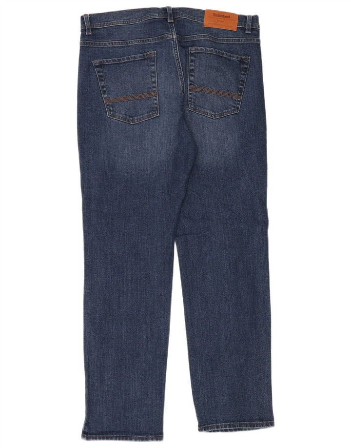 TIMBERLAND Straight jeans til mænd W34 L32 blå bomuld