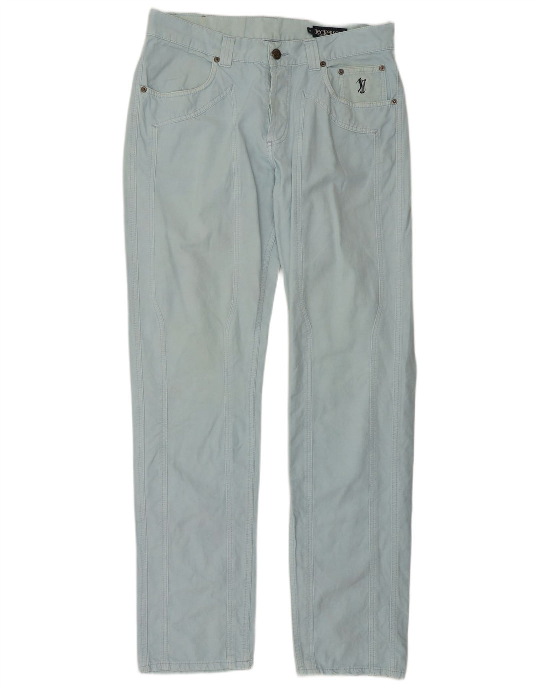 Jeckerson lige jeans til kvinder W34 L34 blå bomuld