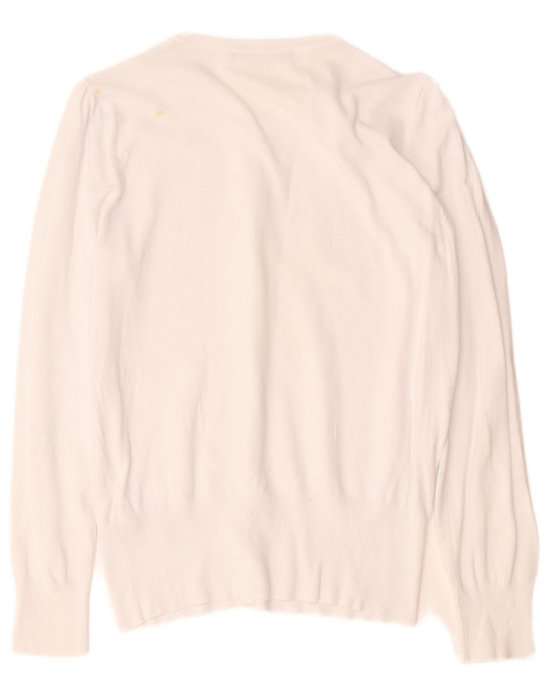 Marks & Spencer Dame Cardigan Sweater UK 12 Medium White Viscose