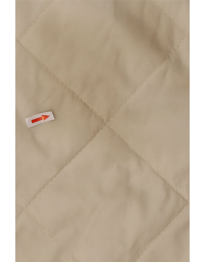 Maul Womens Oversized Quiltet Gilet UK 6 XS Off White Polyamid