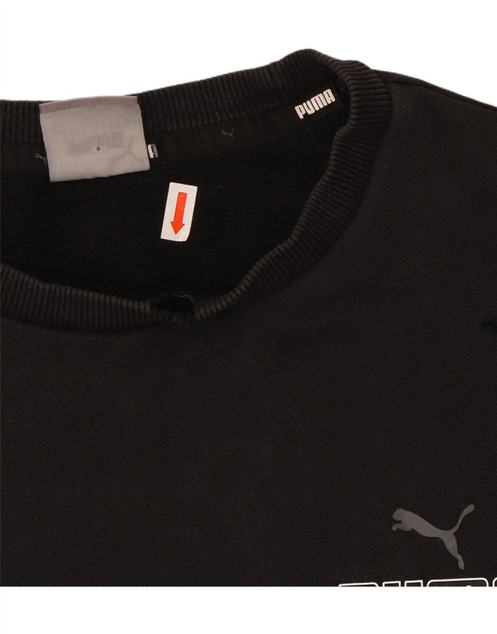 PUMA Mens Sweatshirt Jumper Large Black Cotton Vintage Puma and Second-Hand Puma from Messina Hembry 
