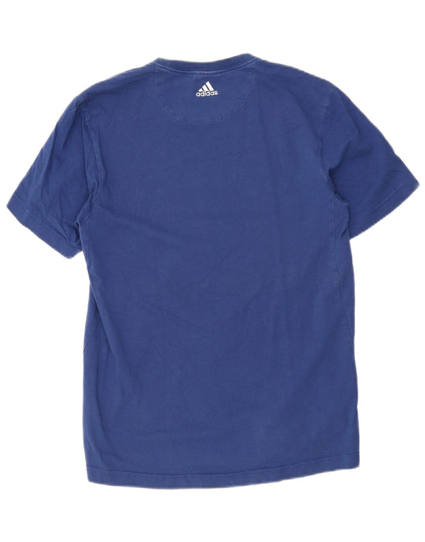 Adidas Grafisk T-shirt top til mænd, lille blå bomuld