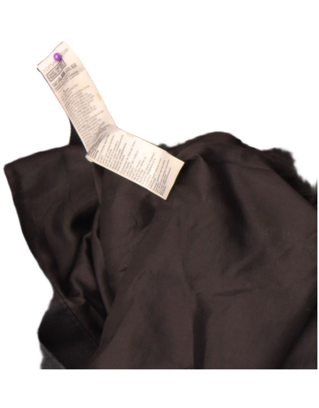 Topshop Dame Hooded Bomber Jacket UK 8 Small Black Bomuld