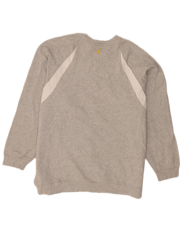 Jordan Herre Sweatshirt Jumper 2XL Grå Colourblock Bomuld