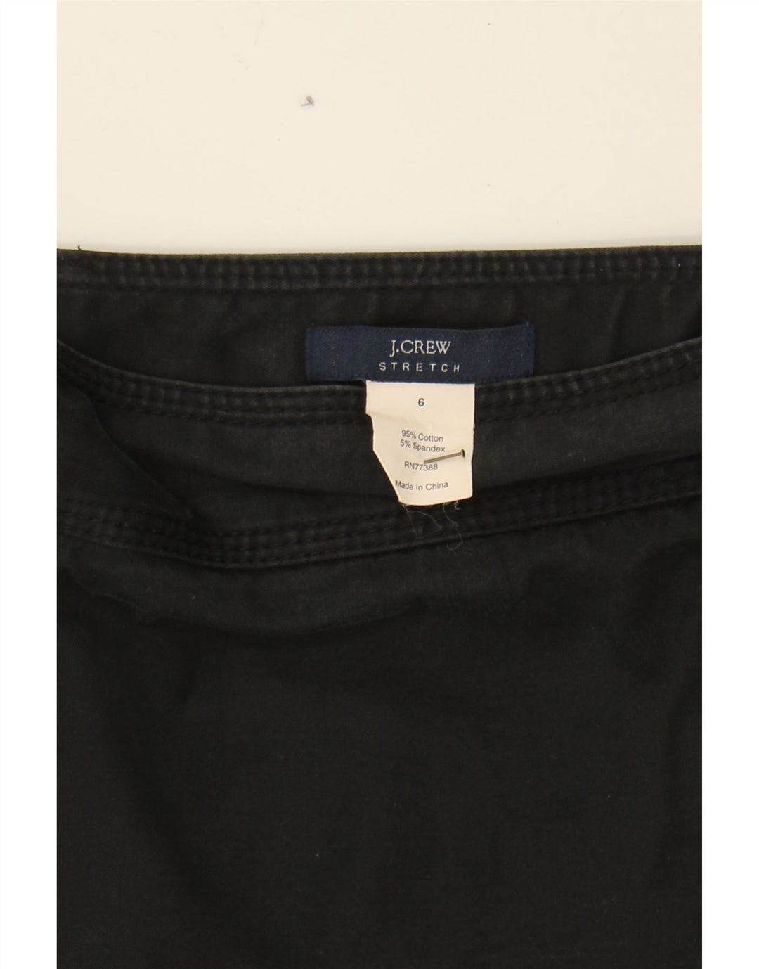 J. CREW Womens A-Line Skirt US 6 Medium W30 Black Cotton Vintage J. Crew and Second-Hand J. Crew from Messina Hembry 