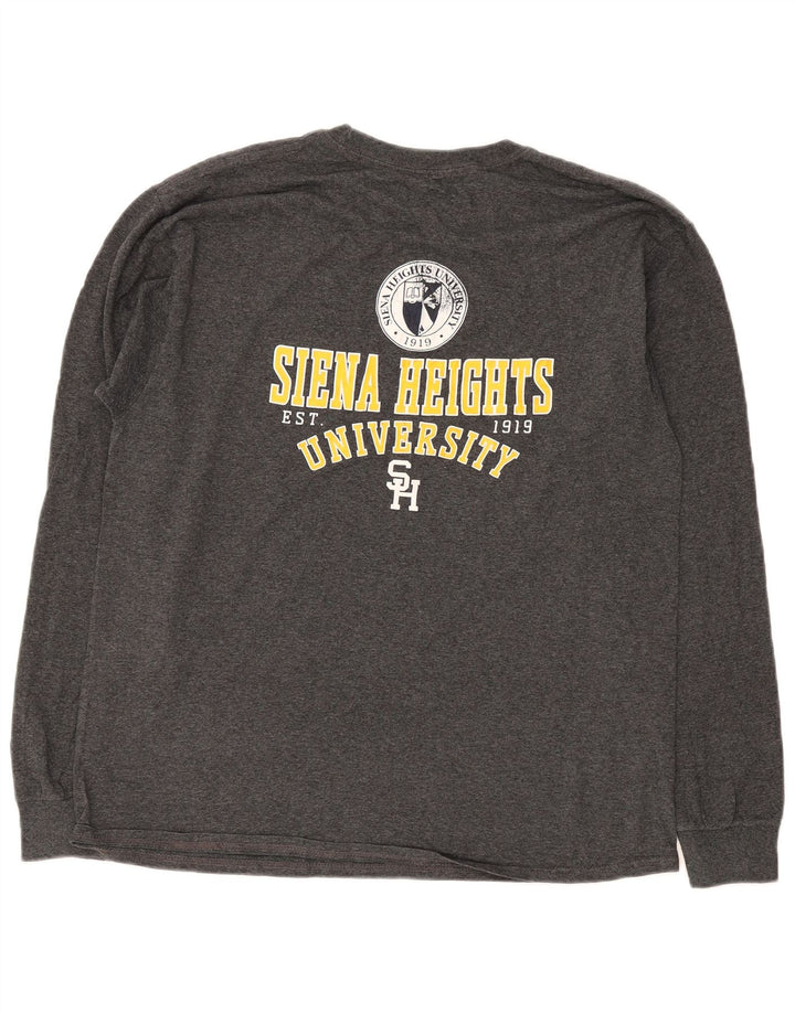 Champion Herre Siena Heights University Grafisk Top Langærmet Stor Grå
