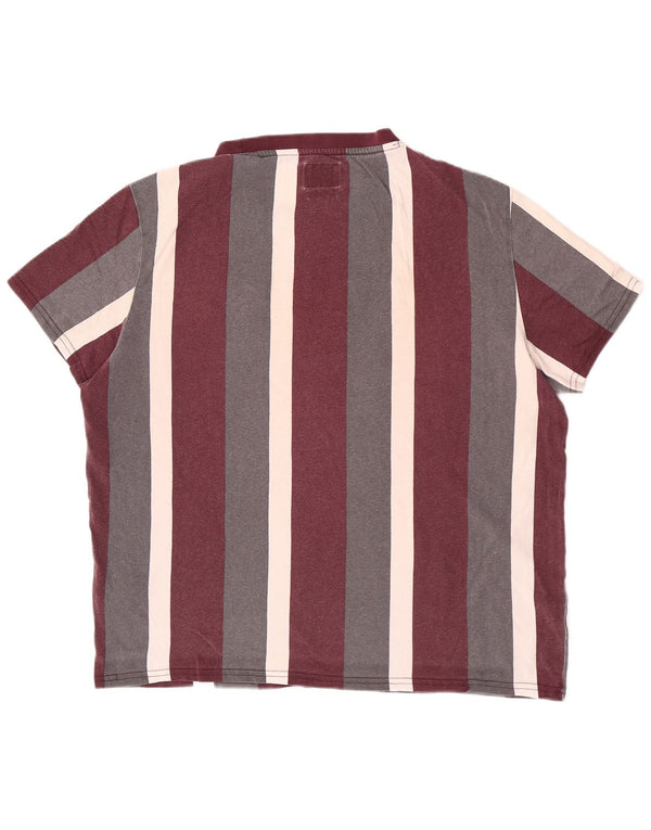 Guess Herre Regular Fit Grafisk T-shirt Top Medium Flerfarvet Stribet