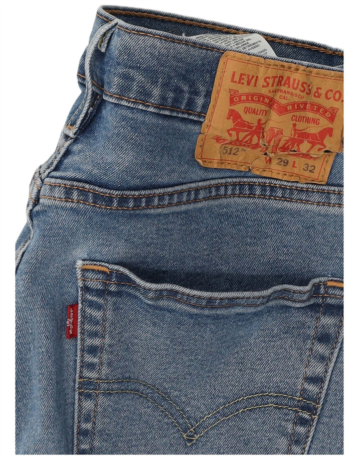 Levi's Herre 512 Slim Tapered Jeans W29 L29 Blå Bomuld