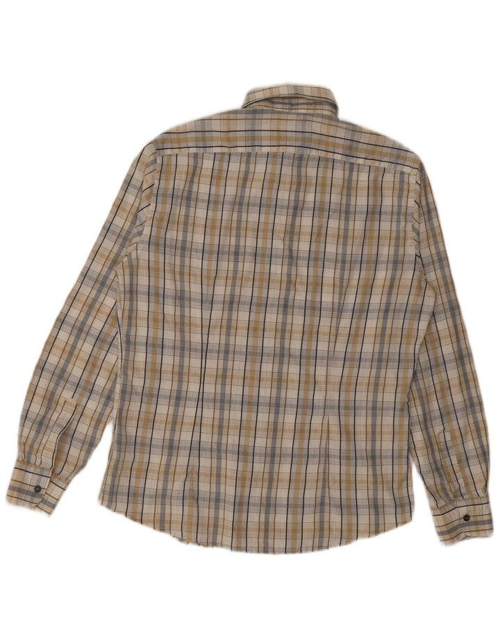 Trussardi Jeans Herreskjorte Stor Beige Ternet