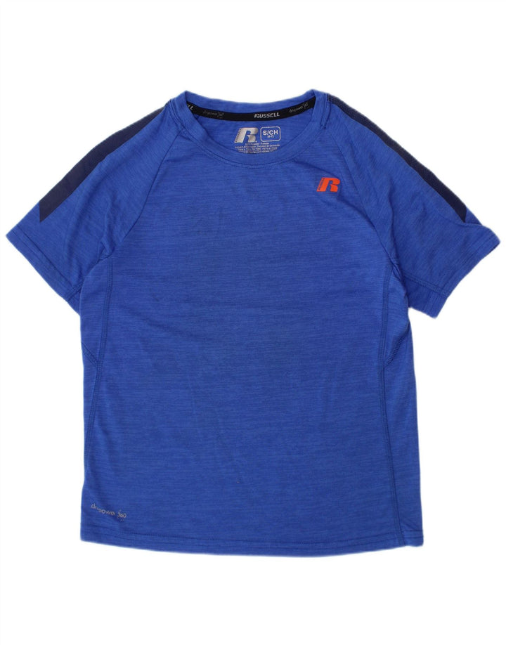 Russell Athletic Boys Dri-Power T-Shirt Top 6-7 år Lille Blå
