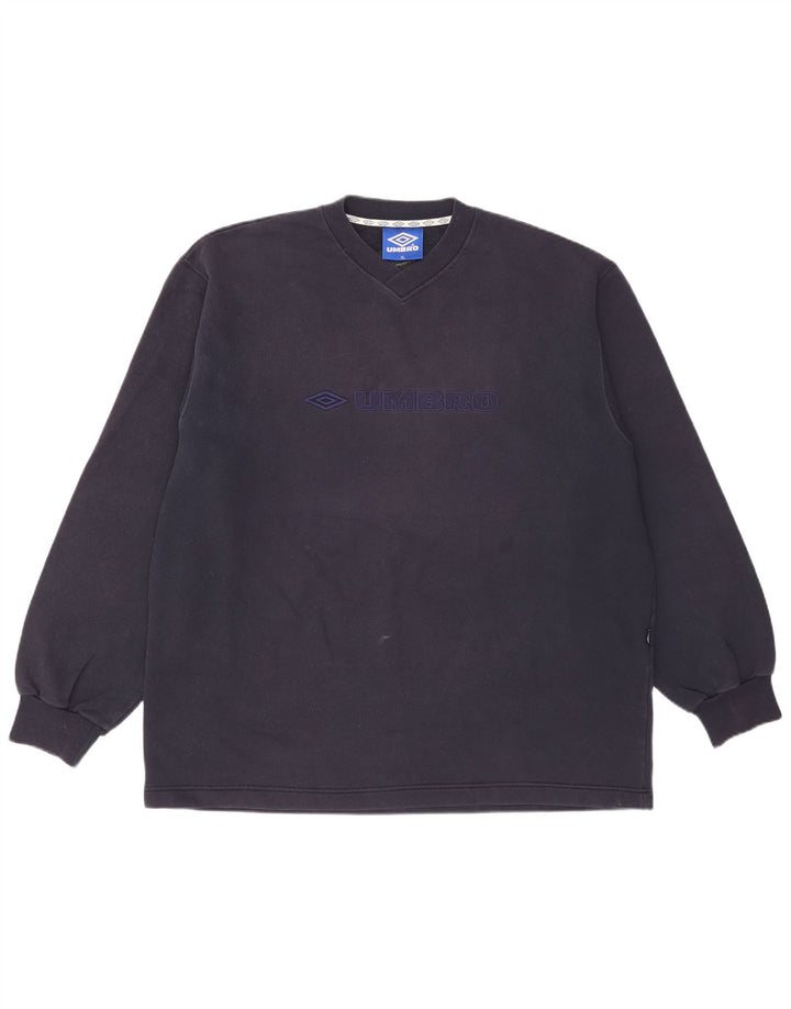 Umbro Herre Grafisk Sweatshirt Jumper XL Marineblå Bomuld