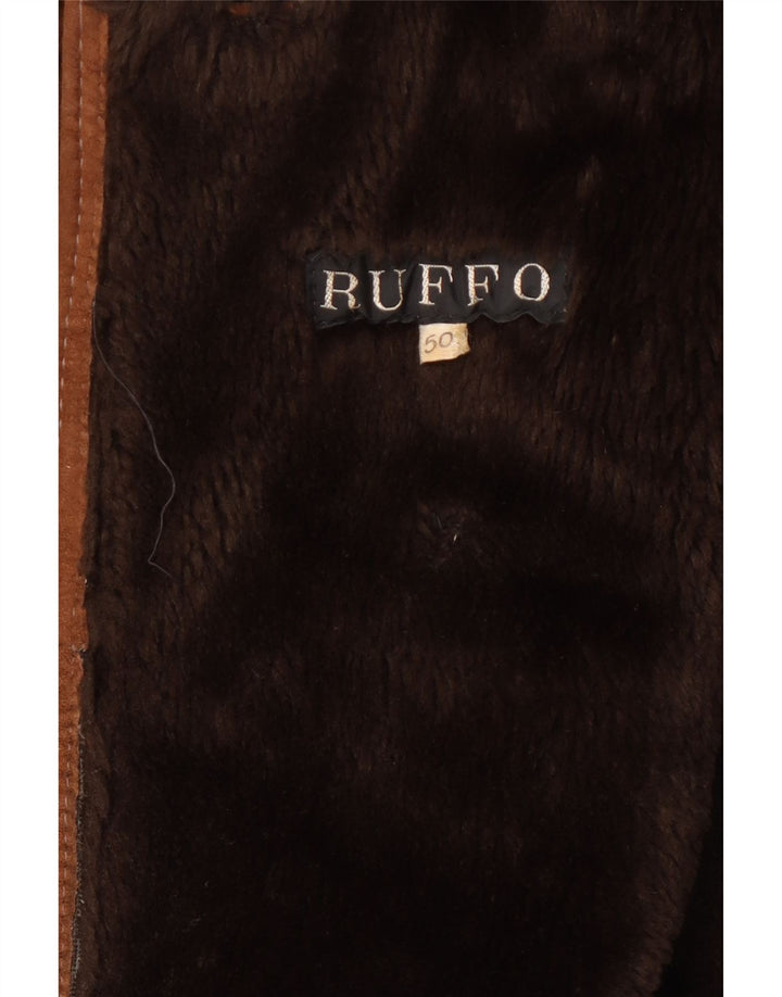Ruffo Dame Shearling Coat IT 50 XL Brun