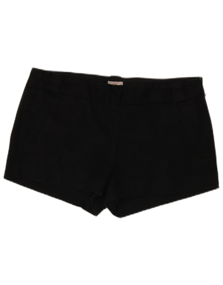 J. CREW Chino Shorts til kvinder US 10 Large W34 Black Bomuld
