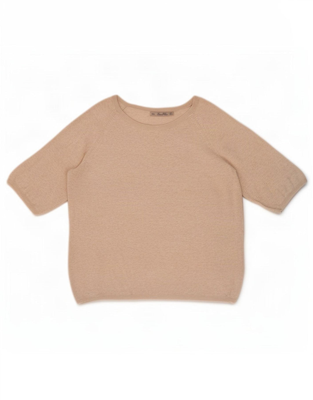 Zara Dame Oversized Bluse Top UK 10 Small Beige
