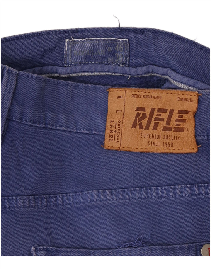 Rifle Dame Straight Jeans W30 L30 Blå Bomuld