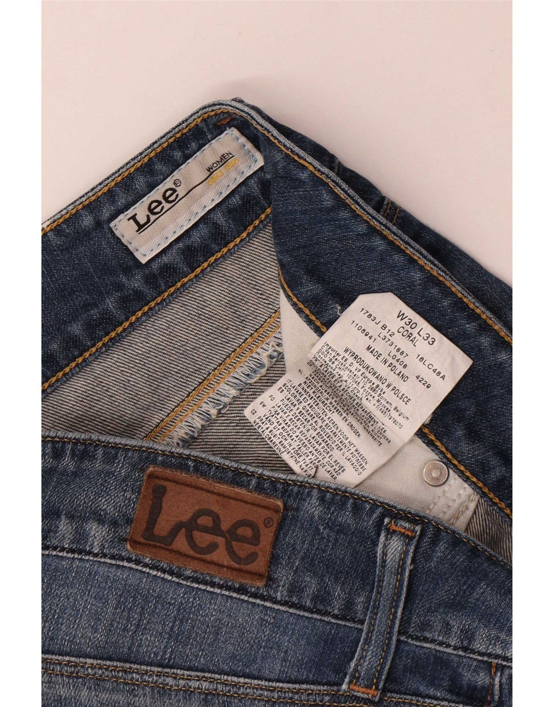 Lee Dame Coral Bootcut Jeans W30 L33 Blå Bomuld