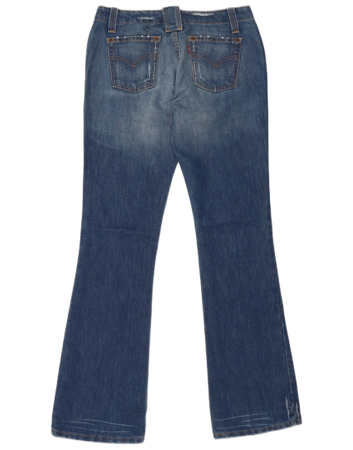 LEVI'S Dame 520 Super Low Bootcut Jeans Medium W30 L33 Blå Bomuld