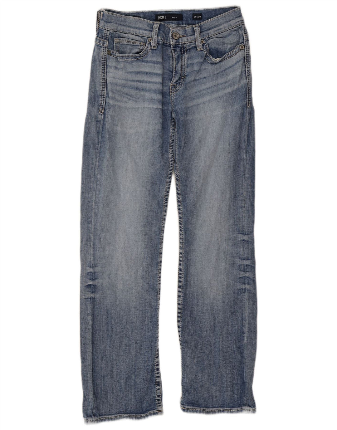 BKE Dame Aiden Straight Jeans W28 L30 Blå Bomuld