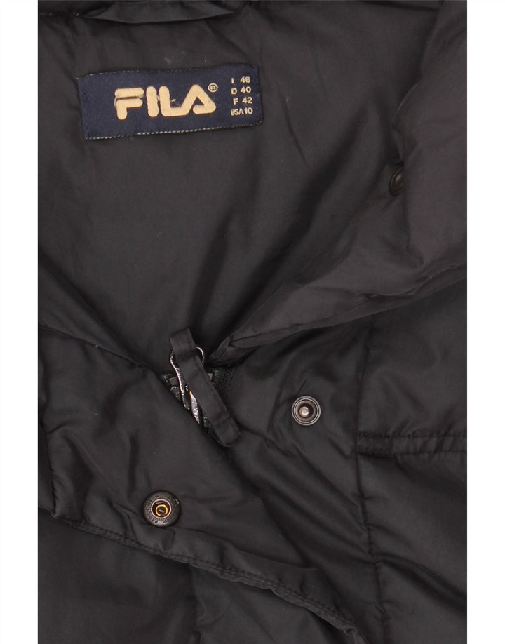 Fila Polstret hættejakke til kvinder IT 46 Large Sort