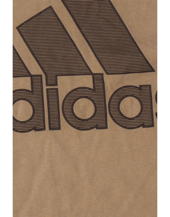 Adidas Grafisk T-shirt top til mænd, stor brun
