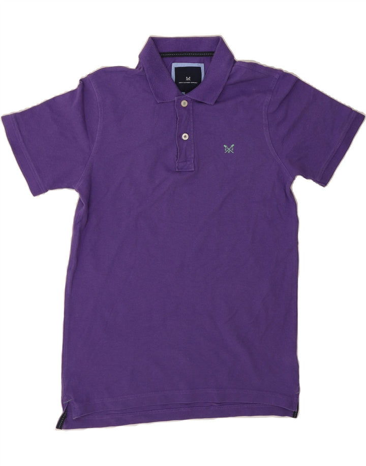 CREW CLOTHING Mens Polo Shirt Medium Purple Cotton Vintage Crew Clothing and Second-Hand Crew Clothing from Messina Hembry 