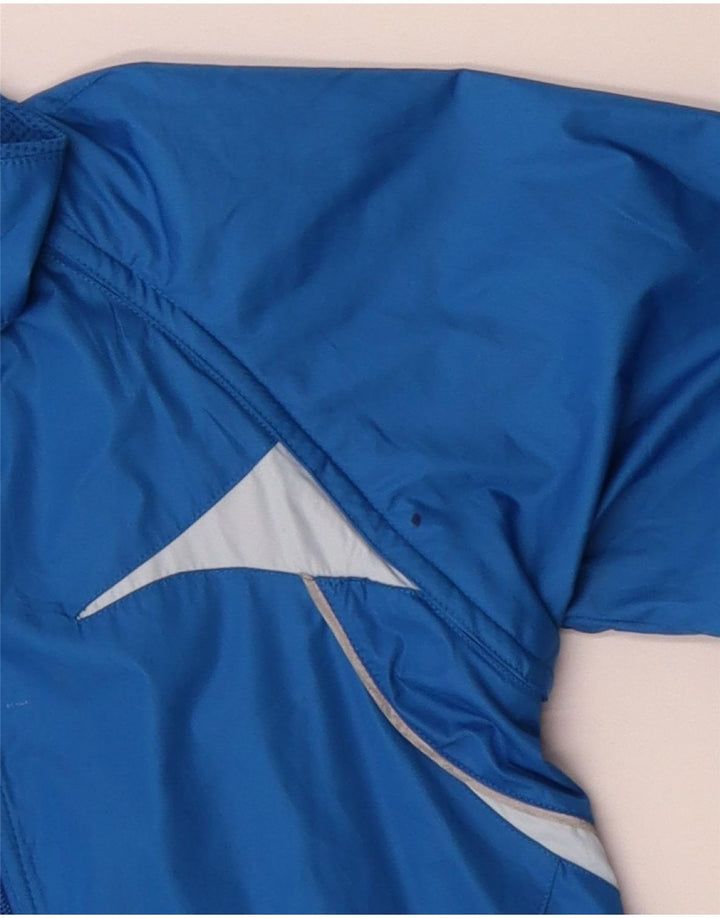 Nike regnjakke til kvinder UK 10/12 Medium Blue Colourblock Polyester