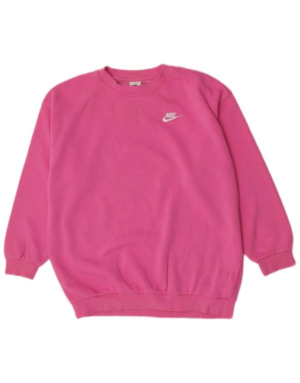 Nike Girls Oversized Sweatshirt Jumper 13-14 år XL Pink Bomuld