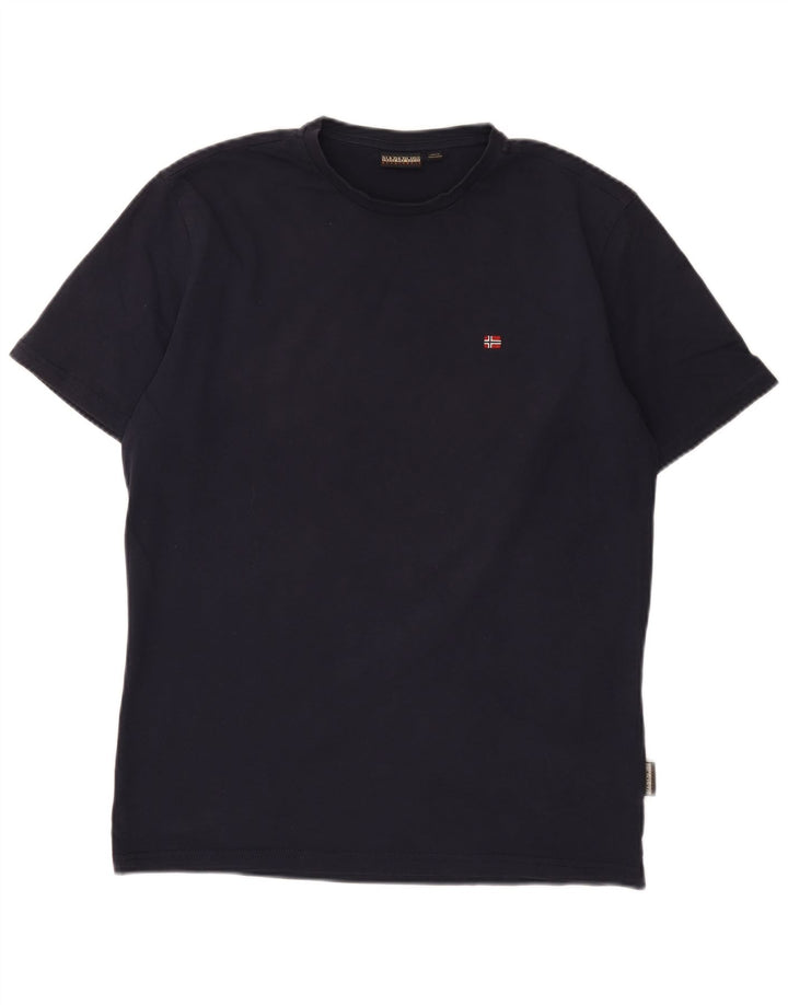 Napapijri Herre Geographic T-Shirt Top Medium Navyblå Bomuld