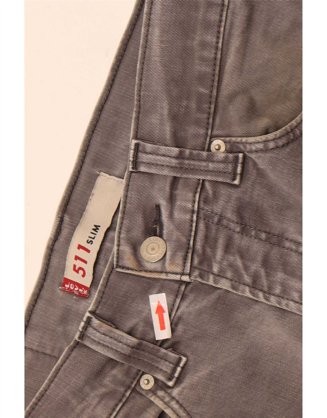 Levi's Herre 511 Slim Jeans W30 L29 Grå Bomuld
