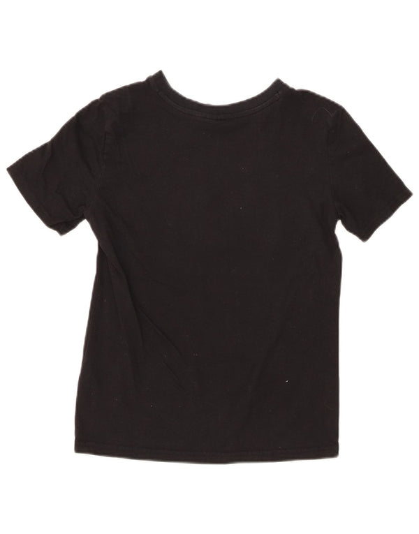 PUMA piger grafisk t-shirt top 10-11 år medium sort bomuld