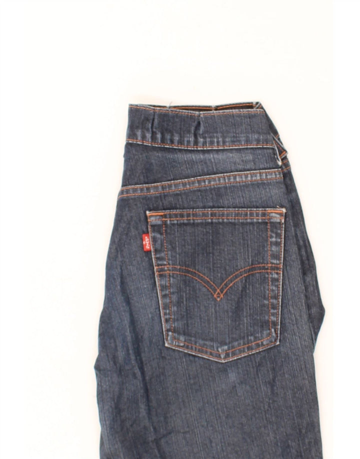 LEVI'S Womens Cropped Jeans W26 L22 Navy Blue Cotton Vintage Levi's and Second-Hand Levi's from Messina Hembry 