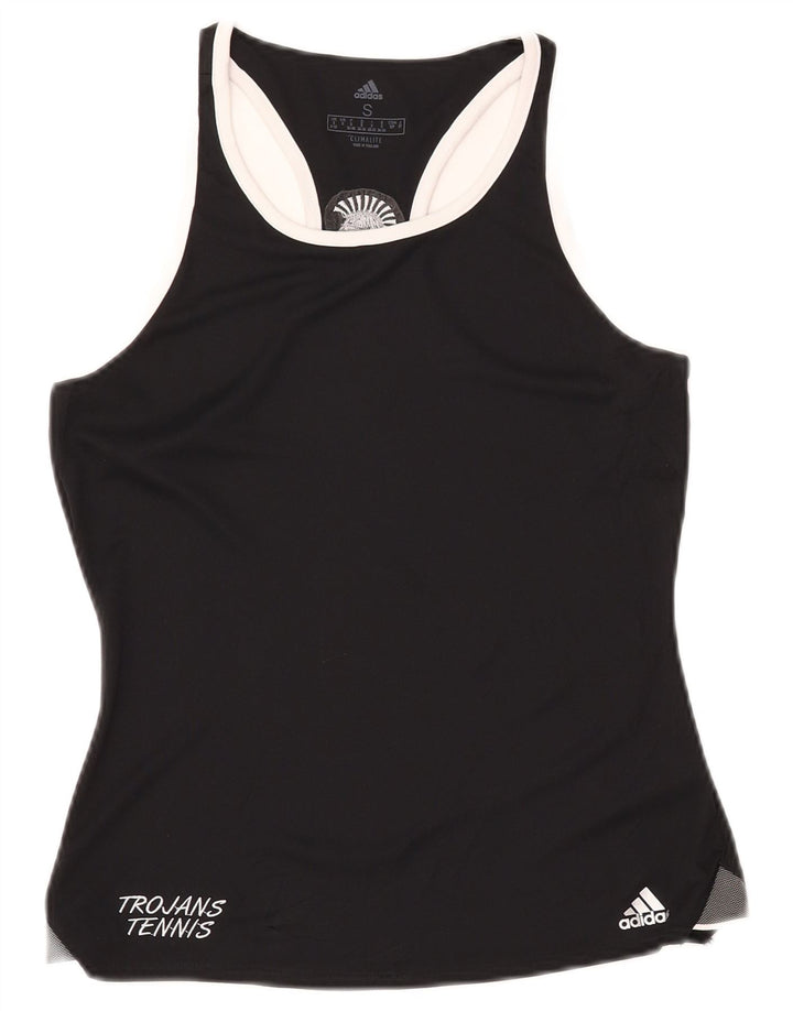 Adidas Dame Dri Fit Vest Top UK 8/10 Small Black Polyester