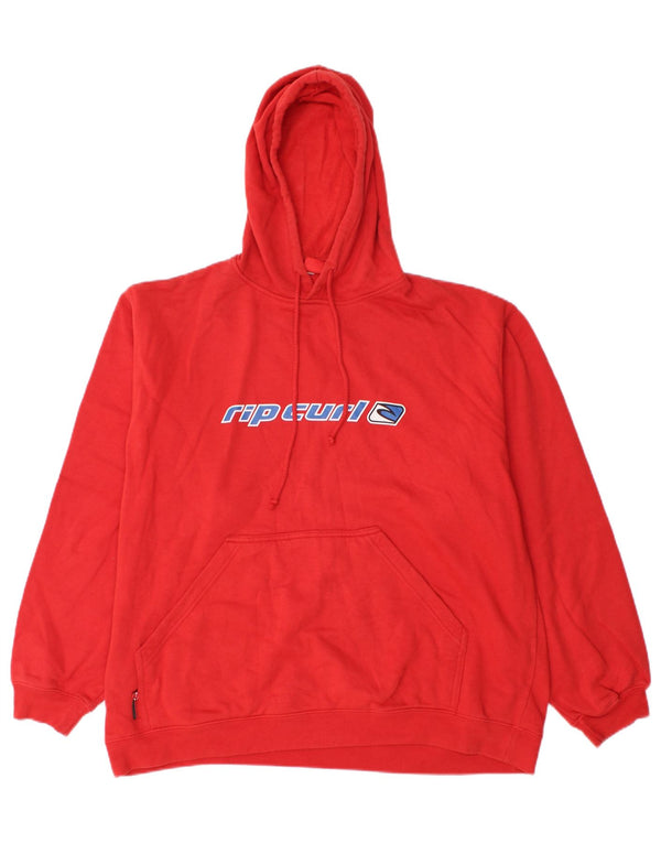 Rip Curl Herre grafisk hættetrøje Jumper Stor rød bomuld