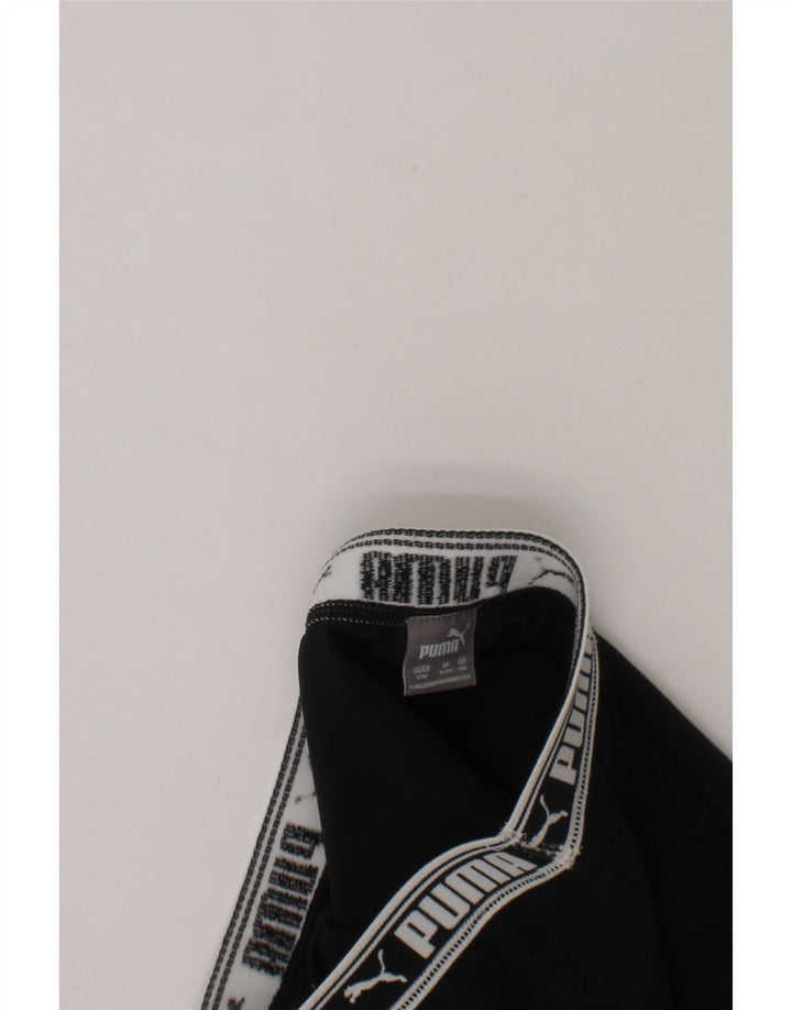 PUMA Girls Graphic Sport Shorts 9-10 Years  Black Polyester Vintage Puma and Second-Hand Puma from Messina Hembry 