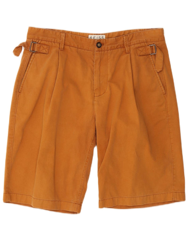 Reiss Herre Pegged Chino Shorts W34 Large Brown Bomuld