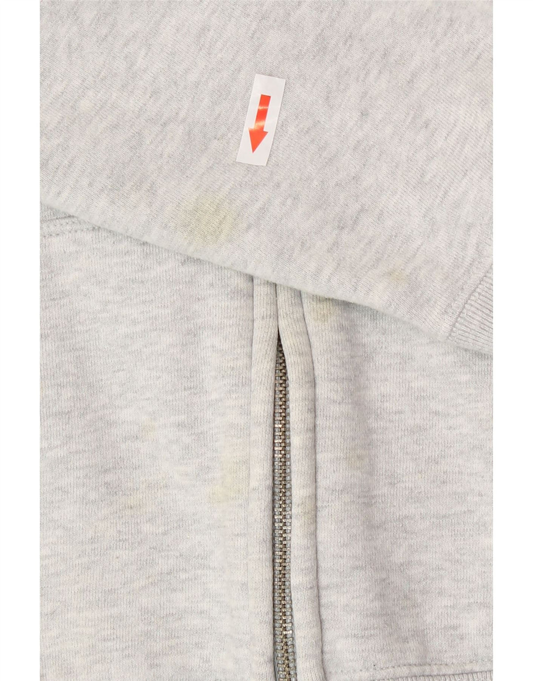 Gap Dame Grafisk Hættetrøje Sweater med lynlås Stor Grå Bomuld