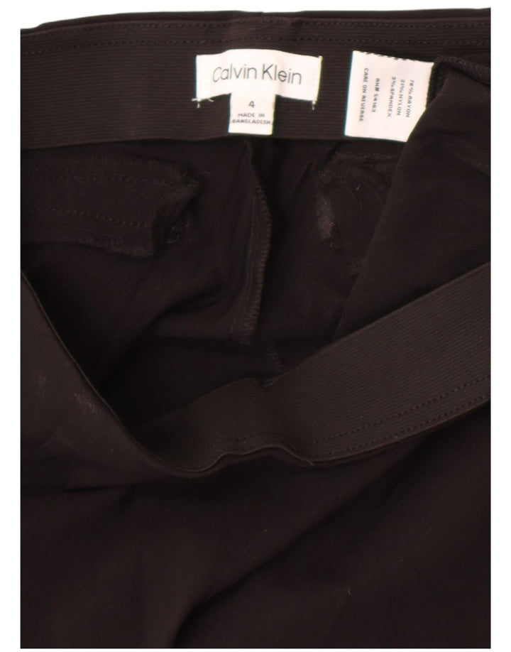 Calvin Klein Womens Leggings US 4 Small Black Rayon