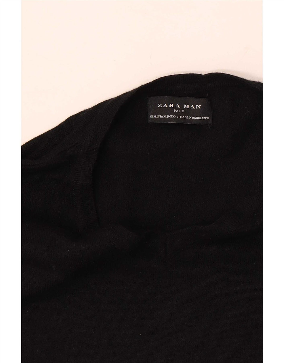 Zara Herre V-hals sweater XL Sort