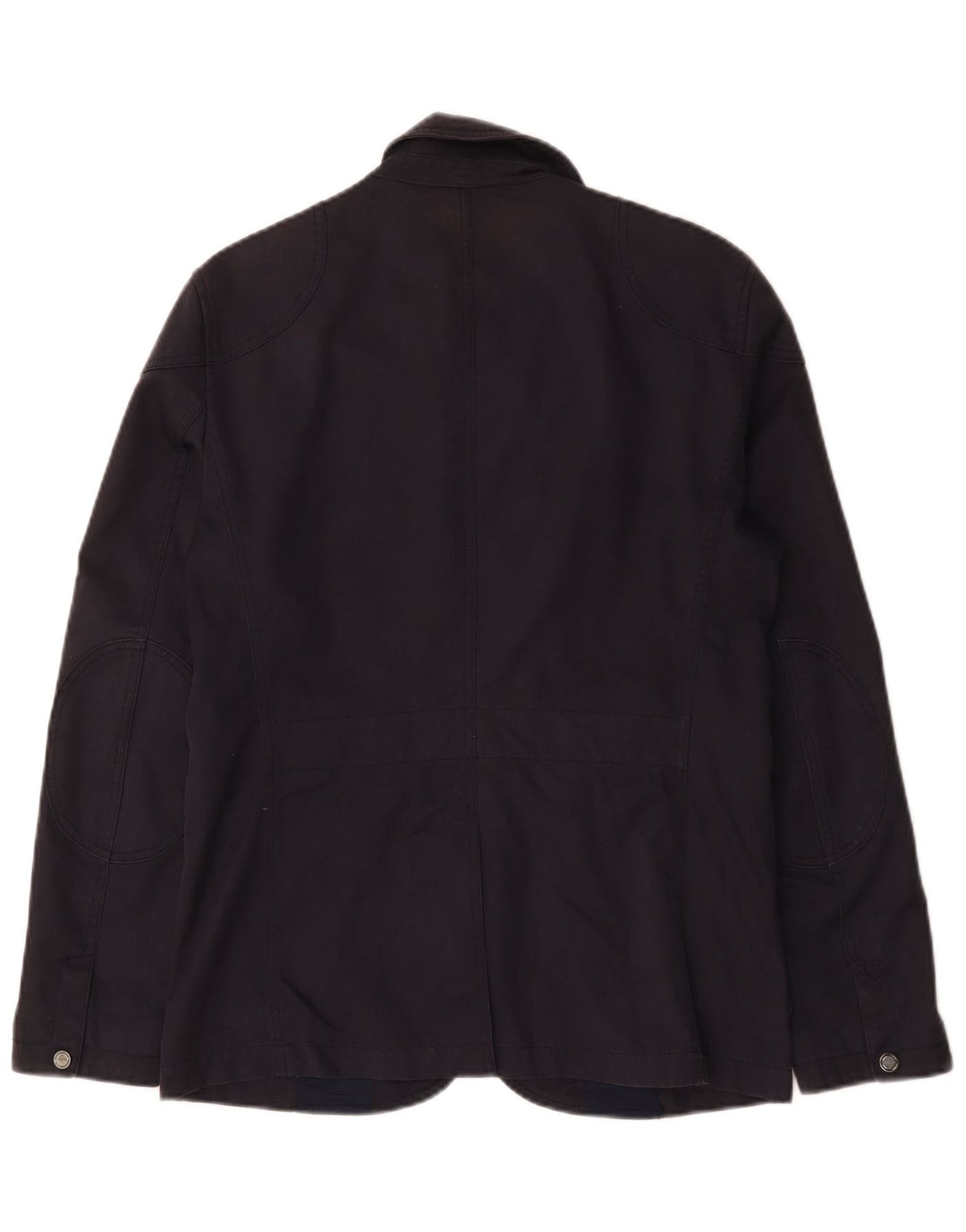 Zara Herre Utility Jacket UK 38 Medium Navy Blue Cotton