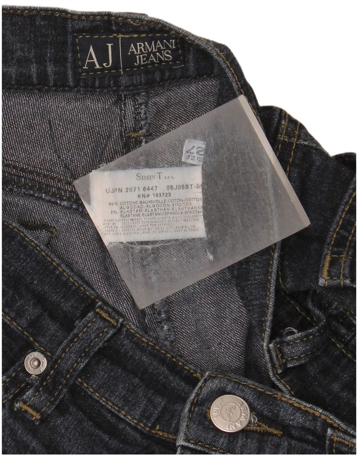ARMANI Dame Slim Jeans W27 L33 Marineblå Bomuld