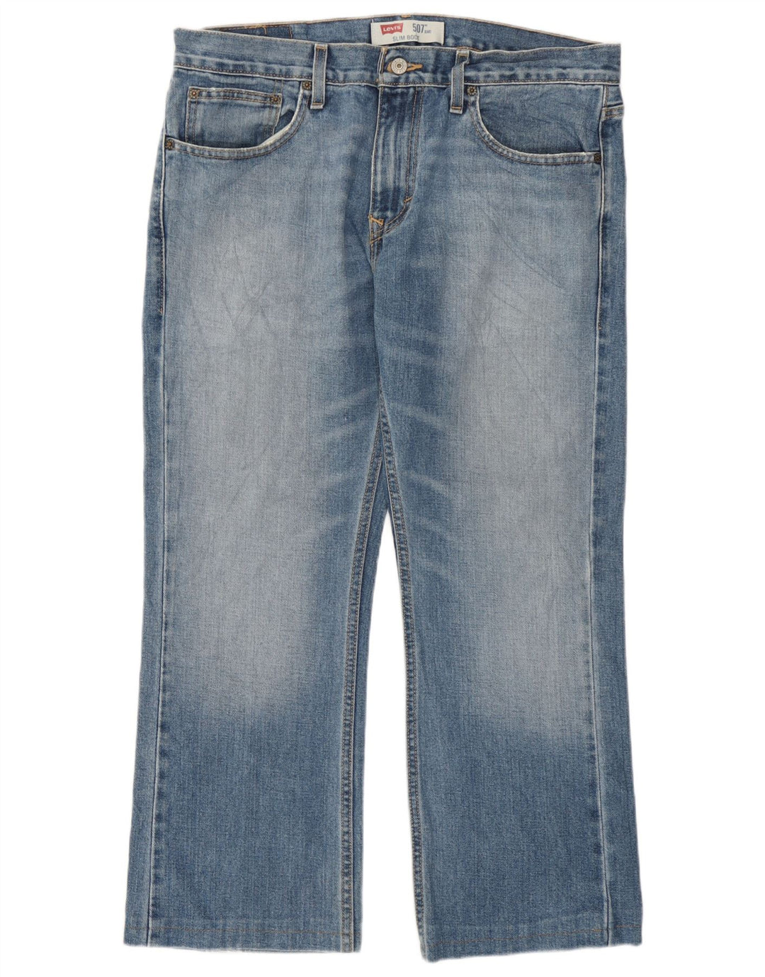 Levi's Herre 507 Slim Bootcut Jeans W34 L26 Blå Bomuld