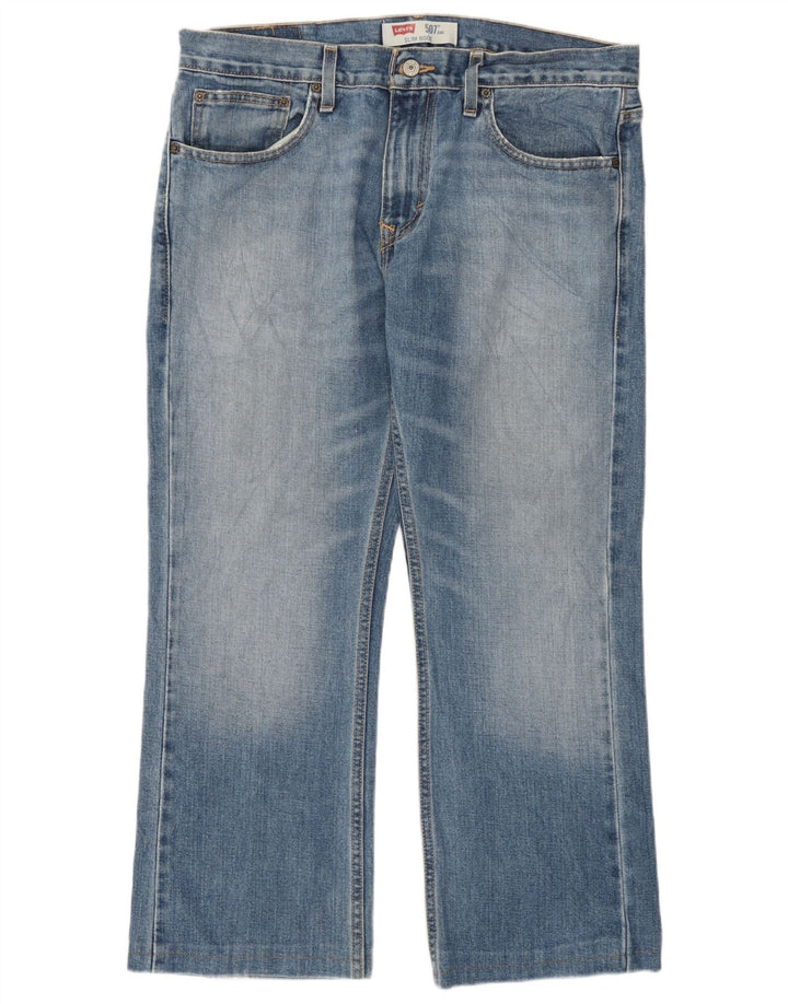 Levi's Herre 507 Slim Bootcut Jeans W34 L26 Blå Bomuld