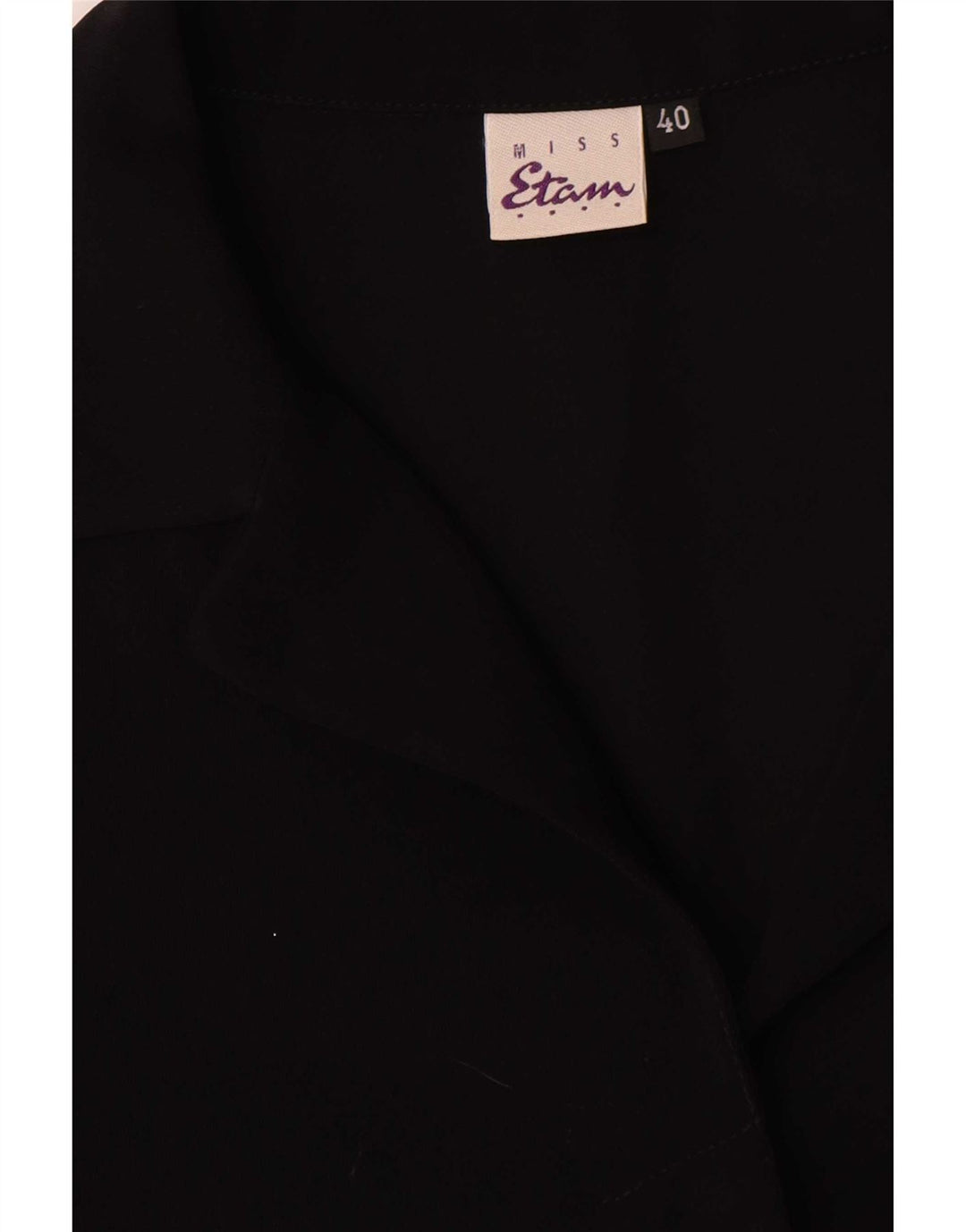 Vintage overfrakke til kvinder EU 40 medium sort polyester