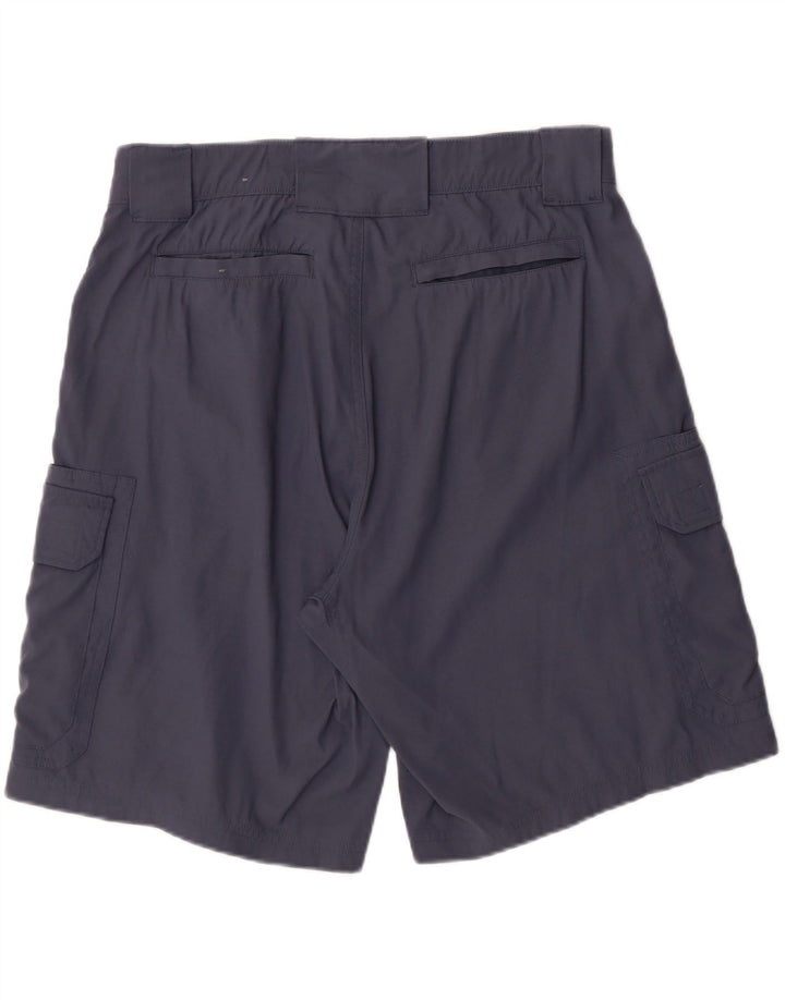 EDDIE BAUER Mens Cargo Shorts W32 Medium Blue Nylon Vintage Eddie Bauer and Second-Hand Eddie Bauer from Messina Hembry 