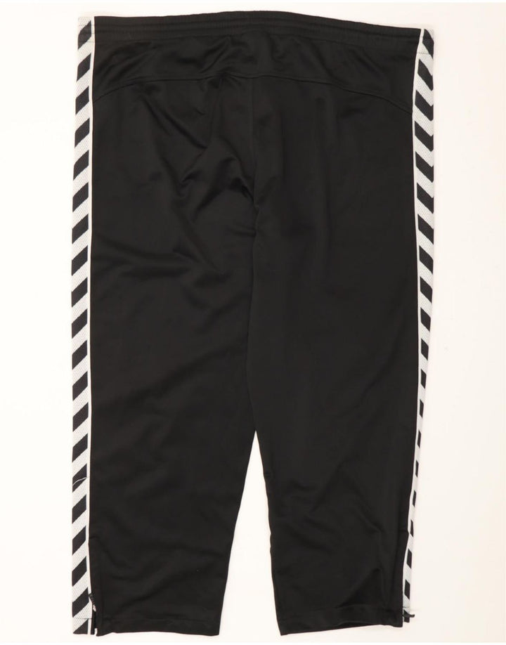 HUMMEL Mens Graphic Tracksuit Trousers 2XL  Black Polyester Vintage Hummel and Second-Hand Hummel from Messina Hembry 