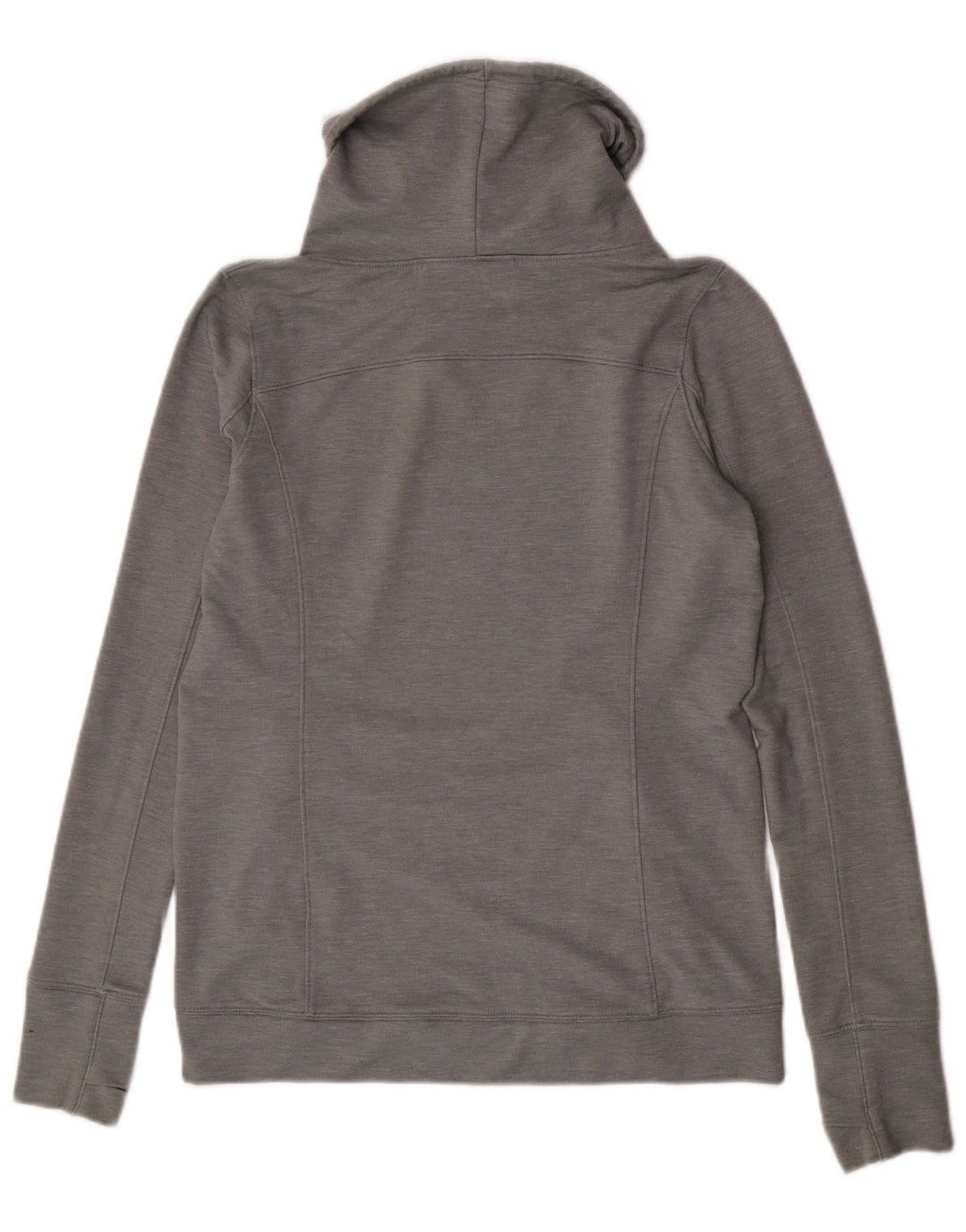Under Armour Dame Roll Neck Sweatshirt Jumper UK 14 Medium Grey Flecked