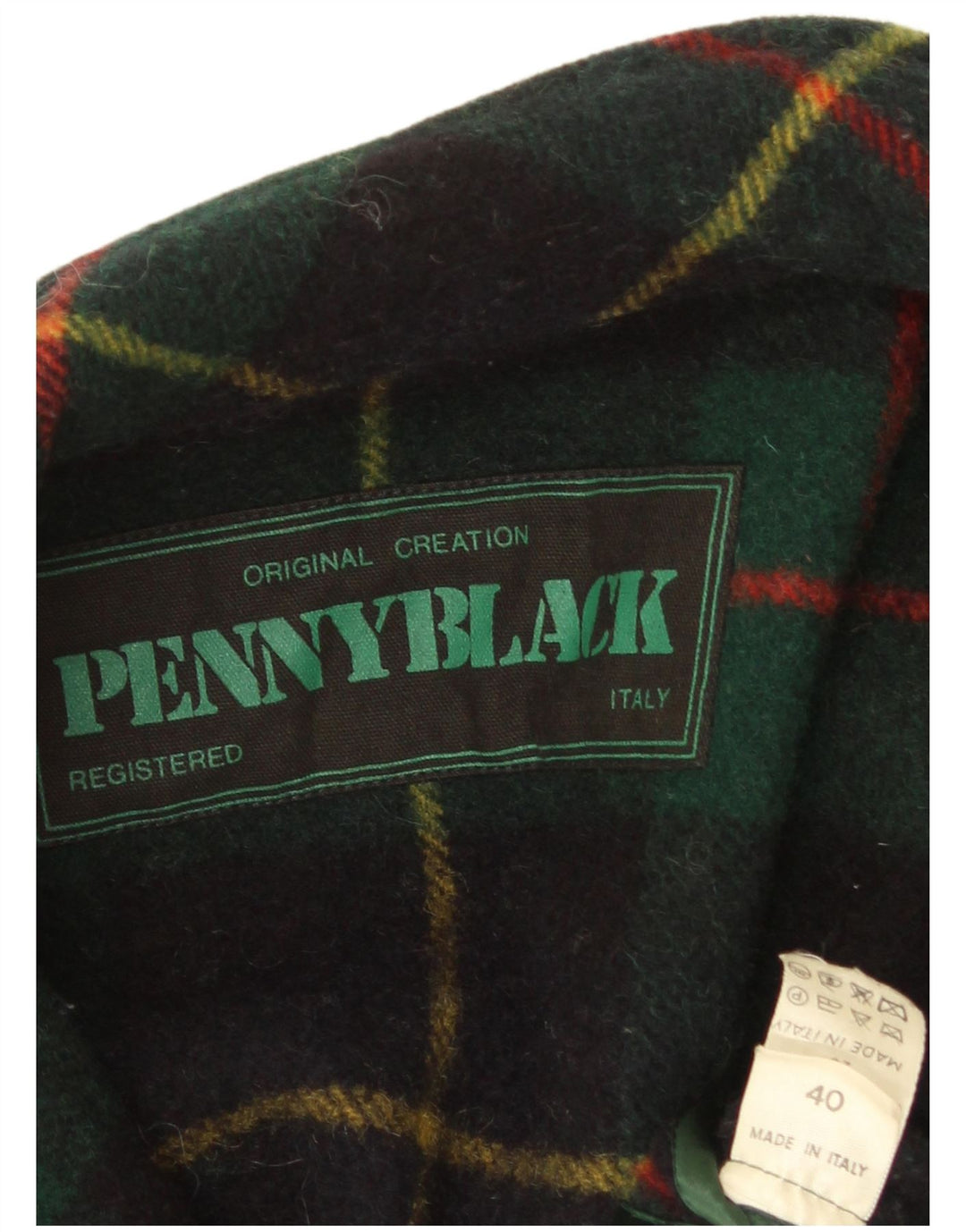 Penny Black Dame Loose Fit Blazer Jacket IT 40 Small Green Check Wool